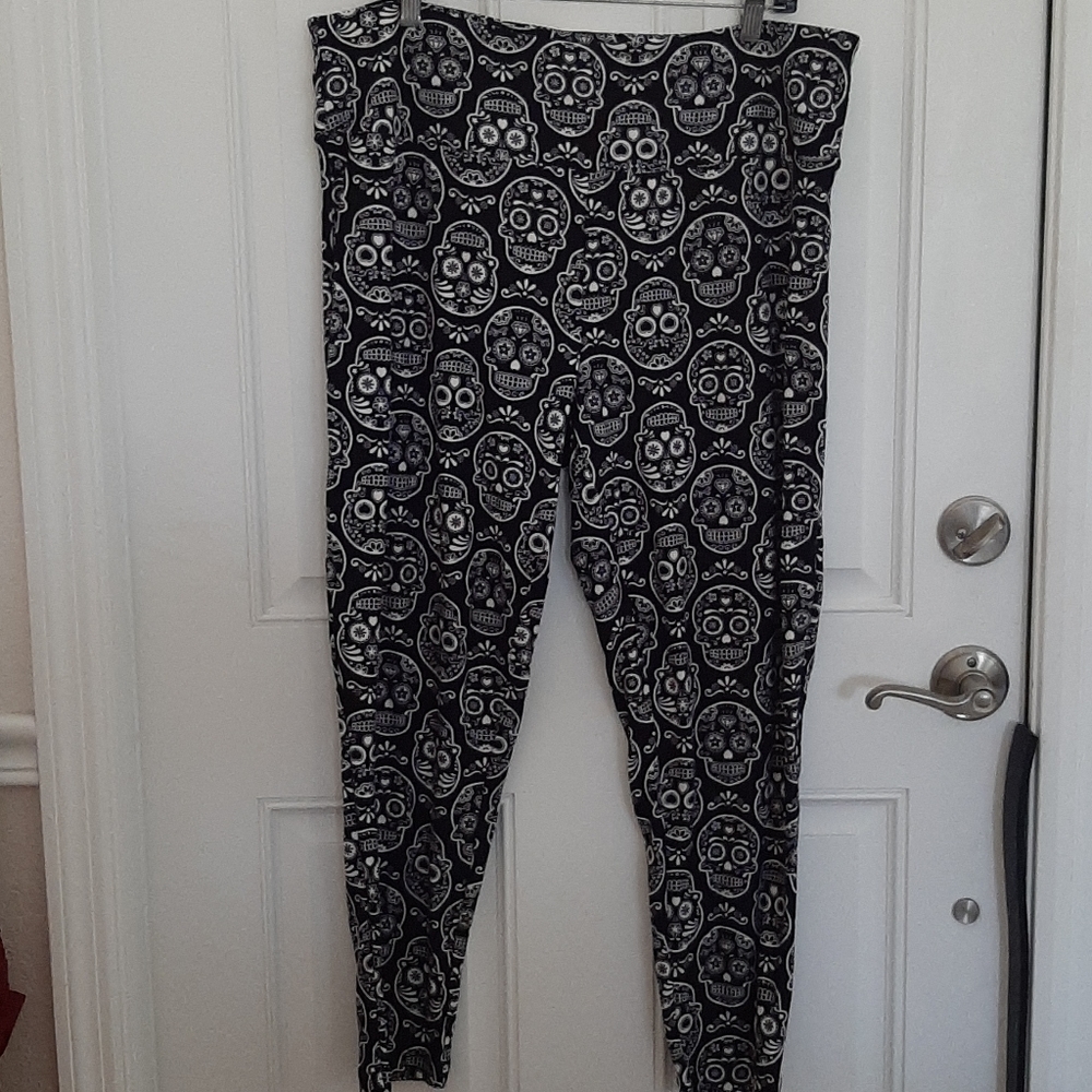 Sugar Skull Leggings 2X